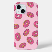 Pink Sprinkle Doughnut Pattern