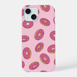 Pink Sprinkle Doughnut Pattern iPhone 15 Case