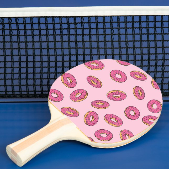 Pink Sprinkle Doughnut Pattern Ping Pong Paddle (Insitu)