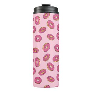 Pink Sprinkle Doughnut Pattern Thermal Tumbler