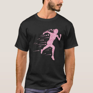 Pink Sprinterin  Endurance Fitness Slimming Overwe T-Shirt