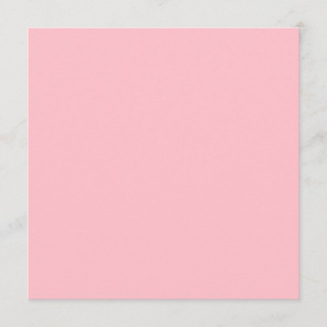 Pink Square Menu Card (Front)