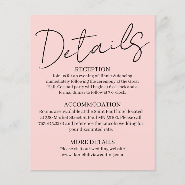 Pink Square Wedding (Front)