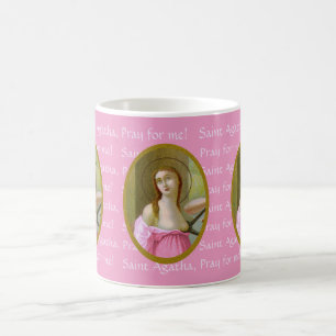 Pink St. Agatha (M 003) 11 oz. Coffee Mug