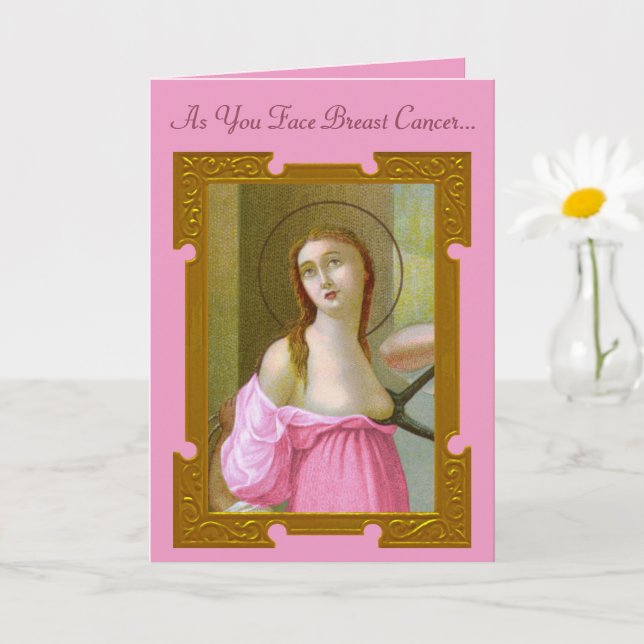 Pink St. Agatha (M 003) Encouragement Card 2 (Small Plant)