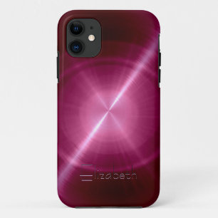 Pink Stainless Steel Metal Look iPhone 11 Case