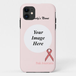 Pink Standard Ribbon by Kenneth Yoncich iPhone 11 Case