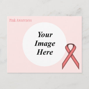 Pink Standard Ribbon Template by Kenneth Yoncich Postcard