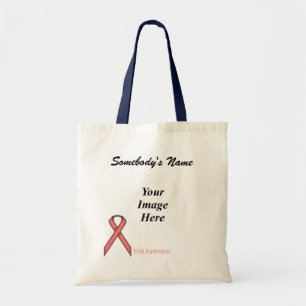 Pink Standard Ribbon Template by Kenneth Yoncich Tote Bag