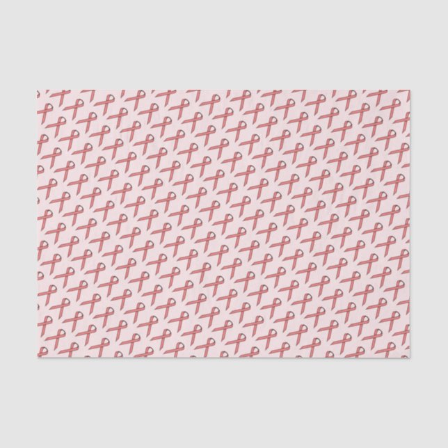 Pink Standard Ribbon Tissue Paper (Front)