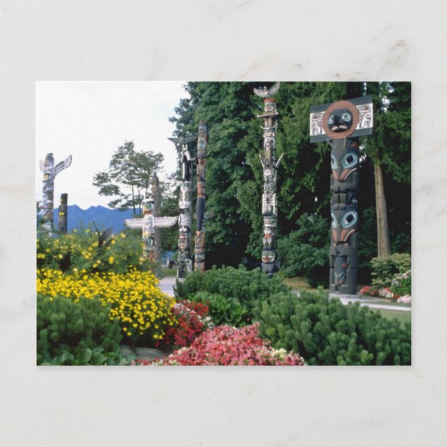 Pink Stanley Park, Vancouver flowers Postcard (Front)
