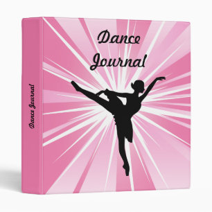 Pink Star Ballerina Binder