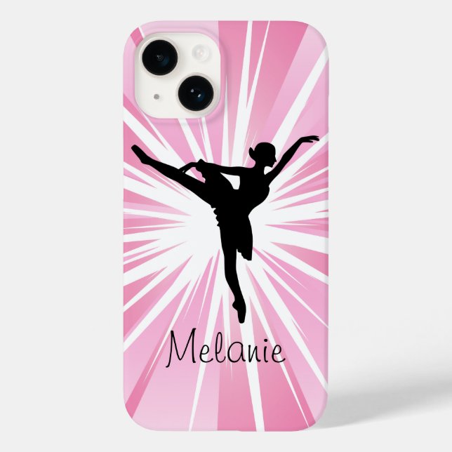 Pink Star Ballerina iPhone 4/4s vibe Case-Mate iPhone Case (Back)