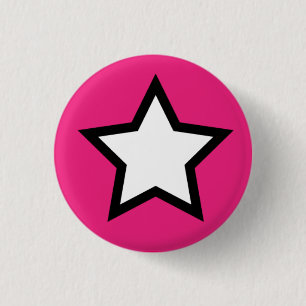Pink Star Button