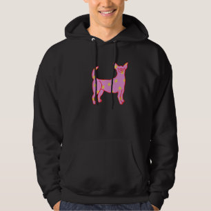 Pink Star Chihuahua Hoodie