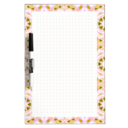 Pink Star Dot Grid College Girl School Planner Dry Erase Board