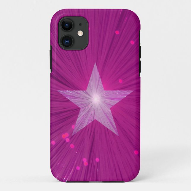 Pink Star iPhone case (Back)