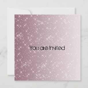 Pink Star light Baby Shower Invites