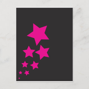Pink Star Postcard