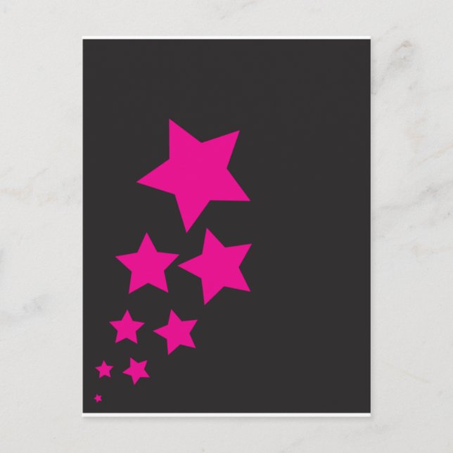 Pink Star Postcard (Front)