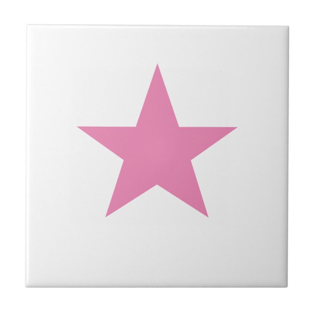 Pink Star Tile (Front)