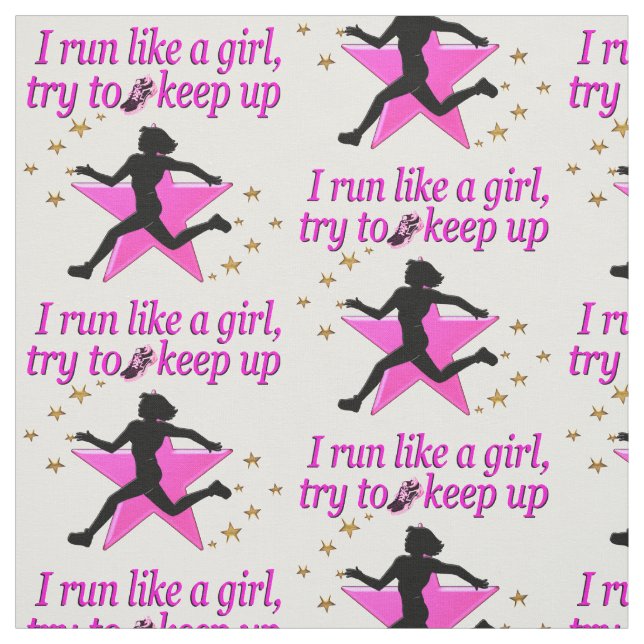 PINK STAR TRACK AND FIELD CHAMPION FABRIC (Swatch)