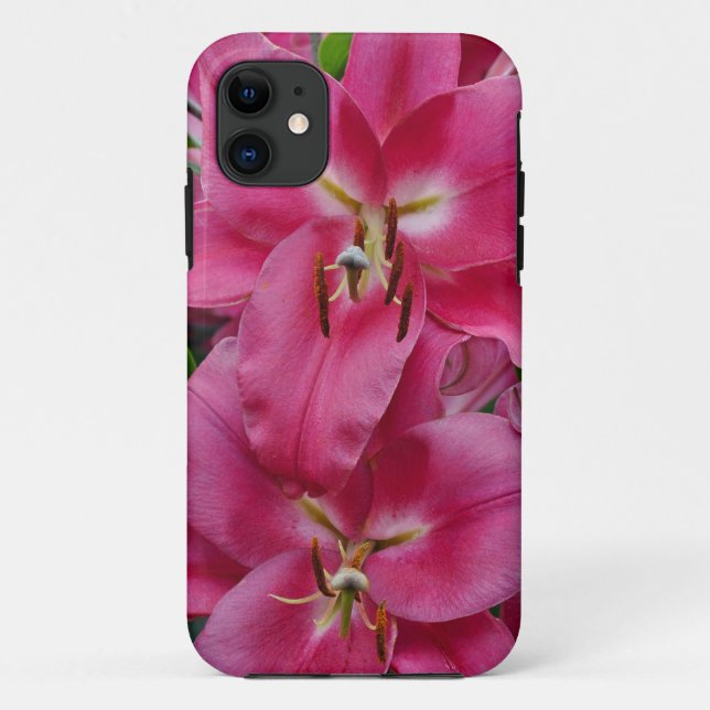 Pink stargazer lilies Case-Mate iPhone case (Back)
