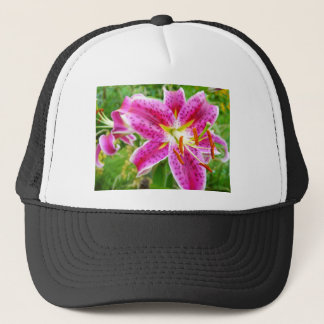 Pink Stargazer Lilly Trucker Hat
