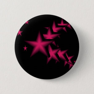 Pink stars 2 inch round button