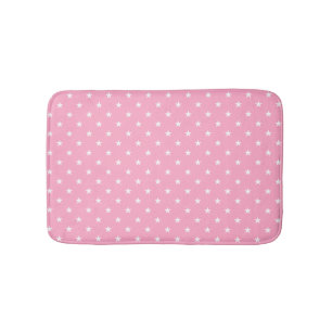 Pink Stars Bath Mat
