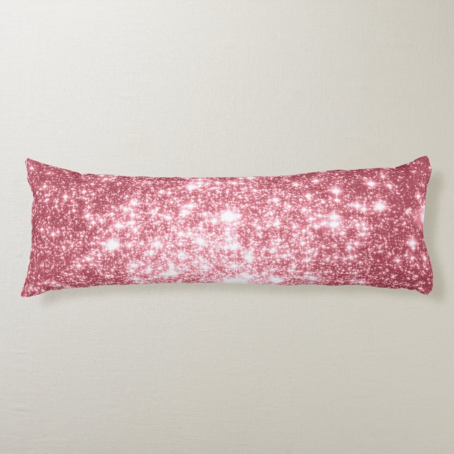 Pink Stars Body Pillow (Front)
