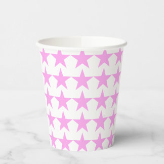 Pink Stars Party Paper cup