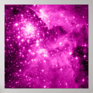 Pink Stars Poster