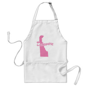 Pink State Delaware Adult Apron