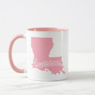Pink State Louisiana Mug