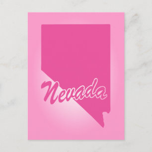 Pink State Nevada Postcard