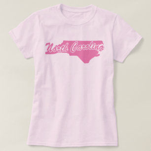 Pink State North Carolina T-Shirt