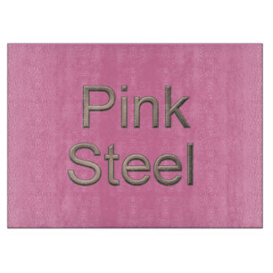 Pink Steel pink glass cutting board
