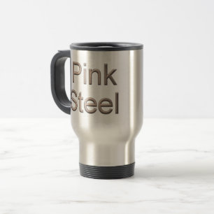 Pink Steel stainless steel travel mug