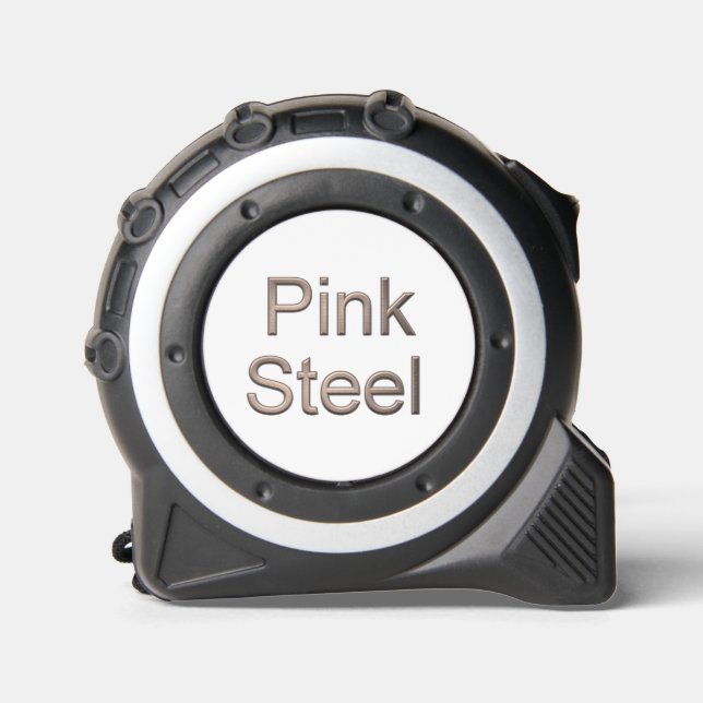 Pink Steel white tape measure 1 (Front)