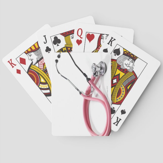 Pink Stethoscope Playing Cards (Back)