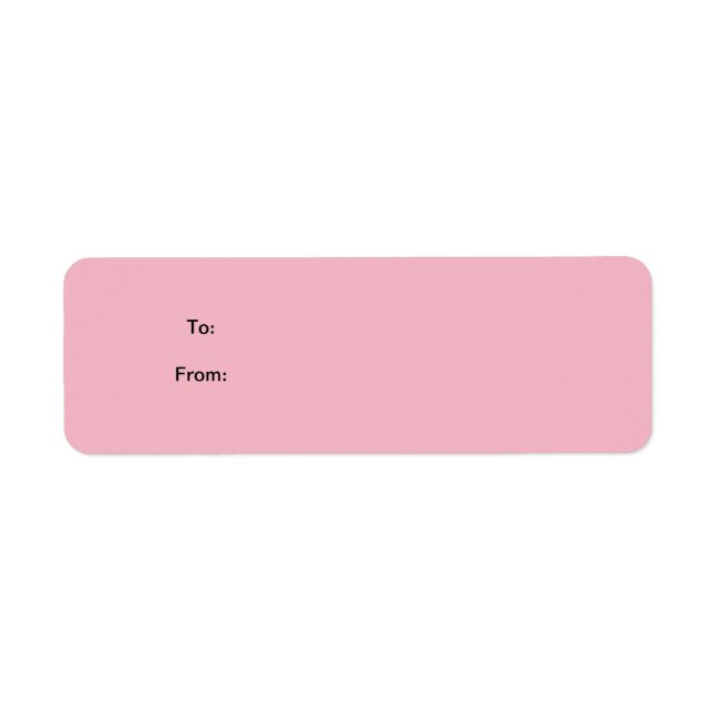 Pink Sticker Gift Tag (Front)