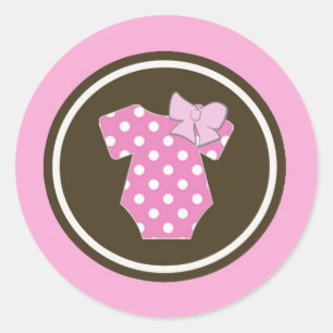 Pink Stickers - Perfect for gender reveals