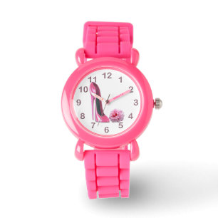 Pink Stiletto and Rose Watch