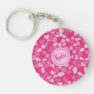 Pink Stone Pattern- Keychain