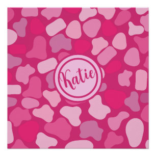 Pink Stone Pattern- Poster