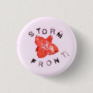 Pink Storm Front 1 Inch Round Button