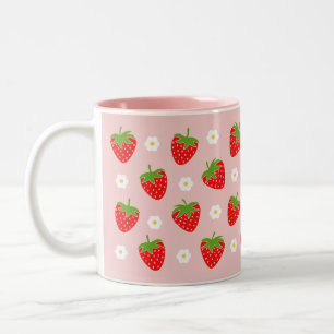 Pink Strawberry Coffee Mug