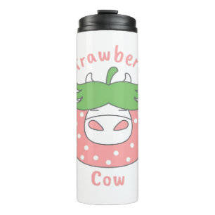 Pink Strawberry Cow Classic T-Shirt Thermal Tumbler