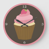 Pink Strawberry Cupcake